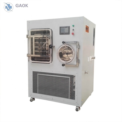 Medicine Processing Laboratory Air Cooled 10Kg Vial Sealing Pilot Freeze Dryer with Silicon Oil Heating